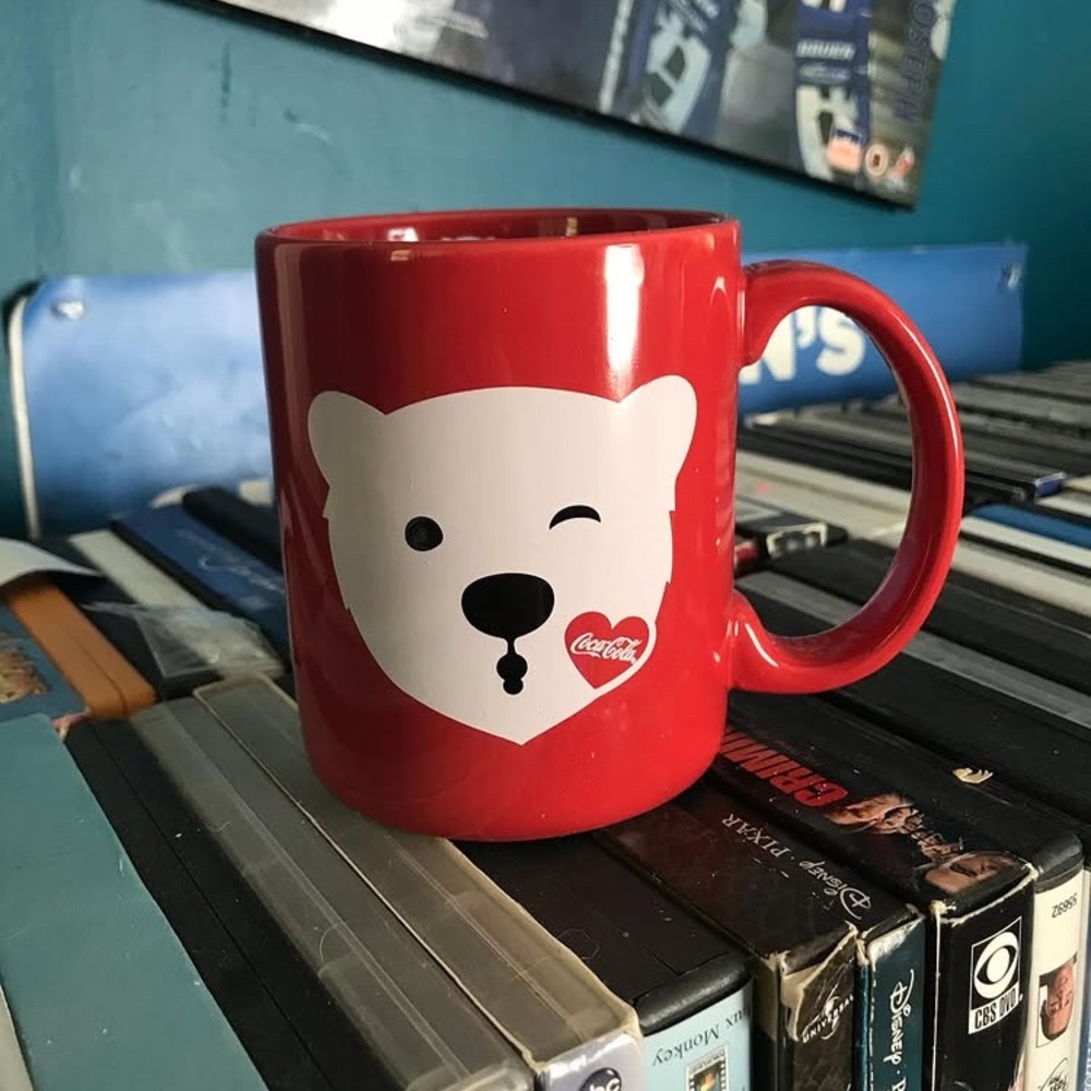 Coca C O L A Polar Bear E M O J I mug